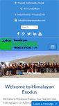 Mobile Screenshot of himalayanexodus.com