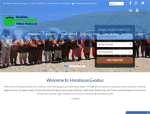 Tablet Screenshot of himalayanexodus.com